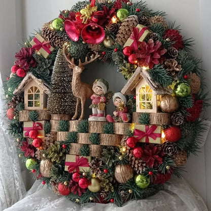 Christmas Wreath Decoration with LED 65CM
